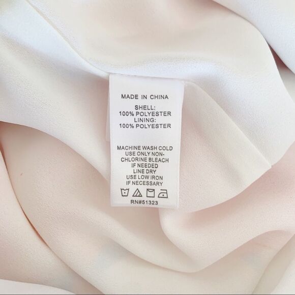 1.State Ruffled Asymmetrical Romper Pink Large - Picture 6 of 7